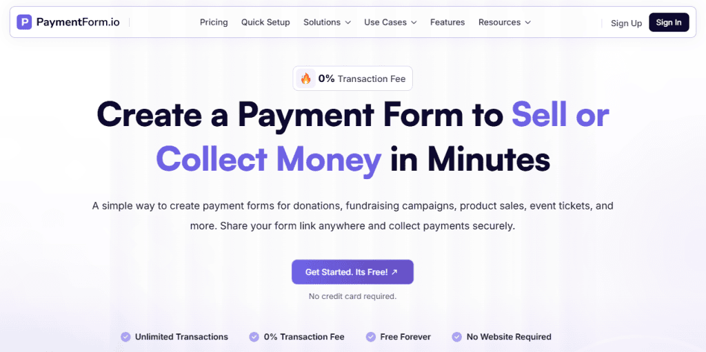 How a NGO Simplified Online Donations System with PaymentForm.io? 2 PaymentForm.io website's front pagefor Bitcode