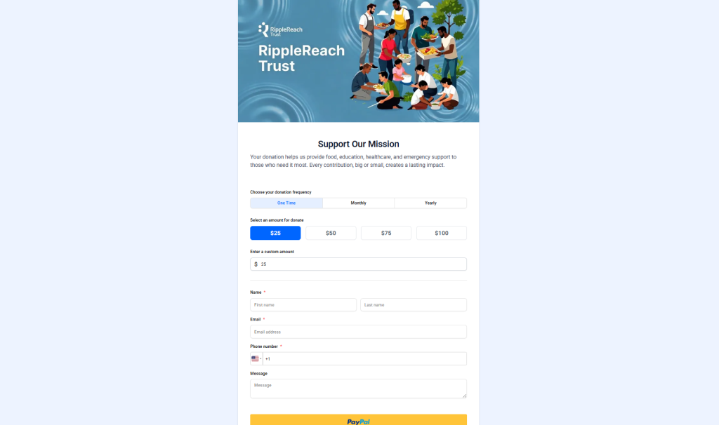 How a NGO Simplified Online Donations System with PaymentForm.io? 3 image 1