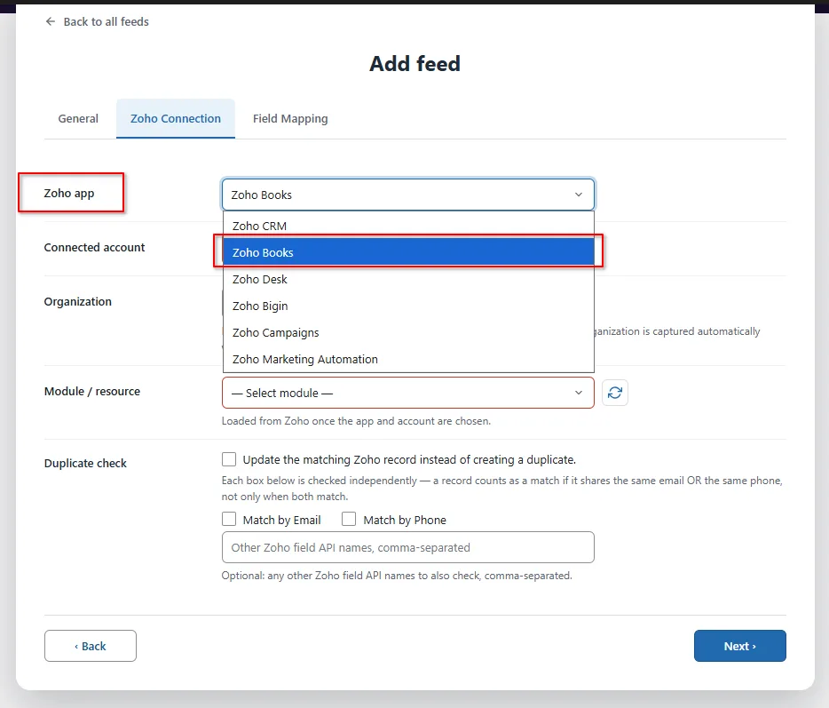 Zoho CRM 13 Zoho app- Formidable Forms Zoho Books Integration