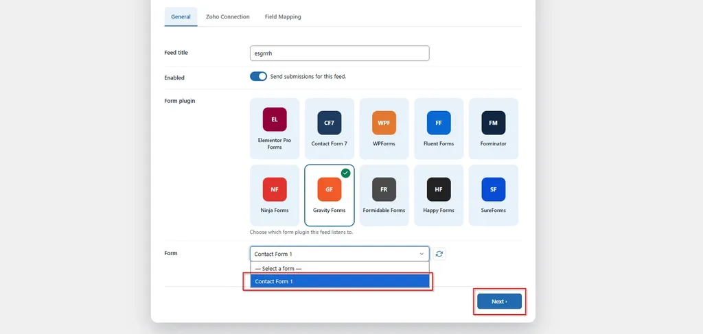 Gravity Forms Zoho Integration: Connect Forms with FormBridge for Zoho 1 image 168
