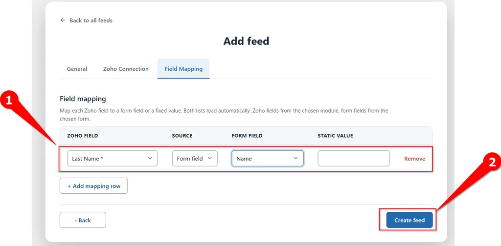 Fluent Forms Zoho CRM Integration: Connect and Create Leads Automatically. 6 Zoho field- Fluent Forms Zoho CRM Integration