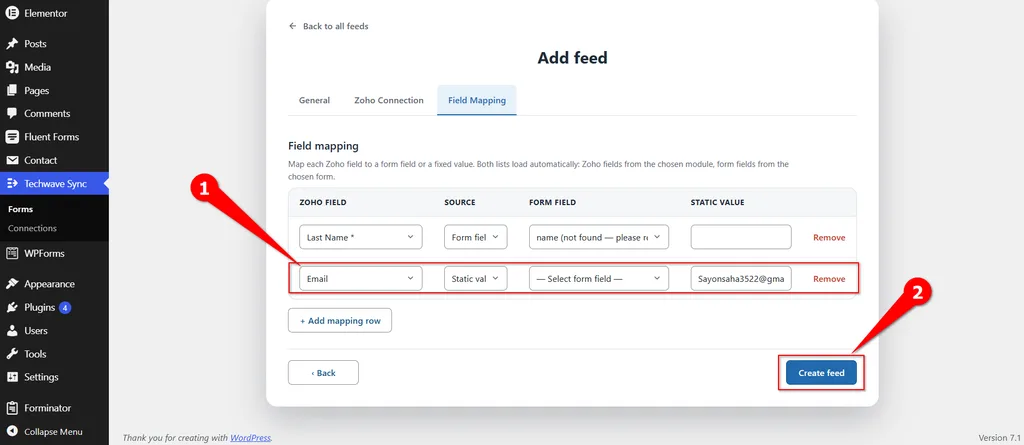 Fluent Forms Zoho CRM Integration: Connect and Create Leads Automatically. 7 Also add static Field- Fluent Forms Zoho CRM Integration
