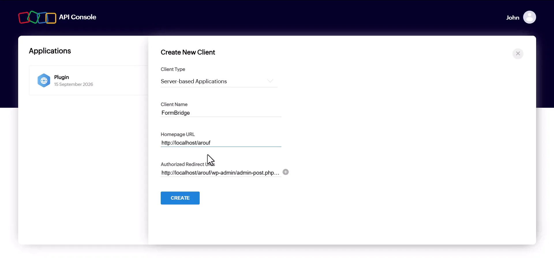 Zoho Connection 6 Client ID and Client Secret displayed after creating a client in the Zoho API console